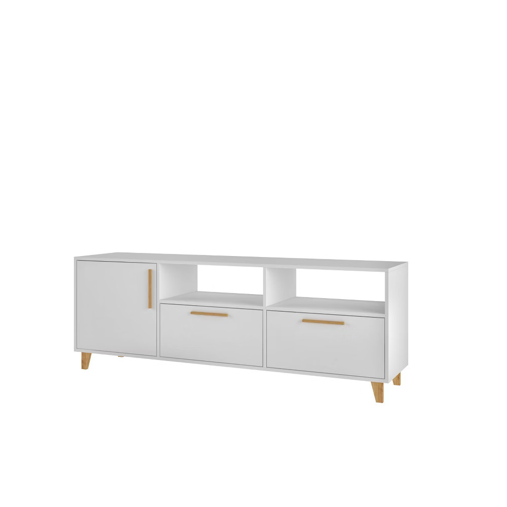 Herald TV Stand for TVs up to 55"" White - Manhattan Comfort | Target