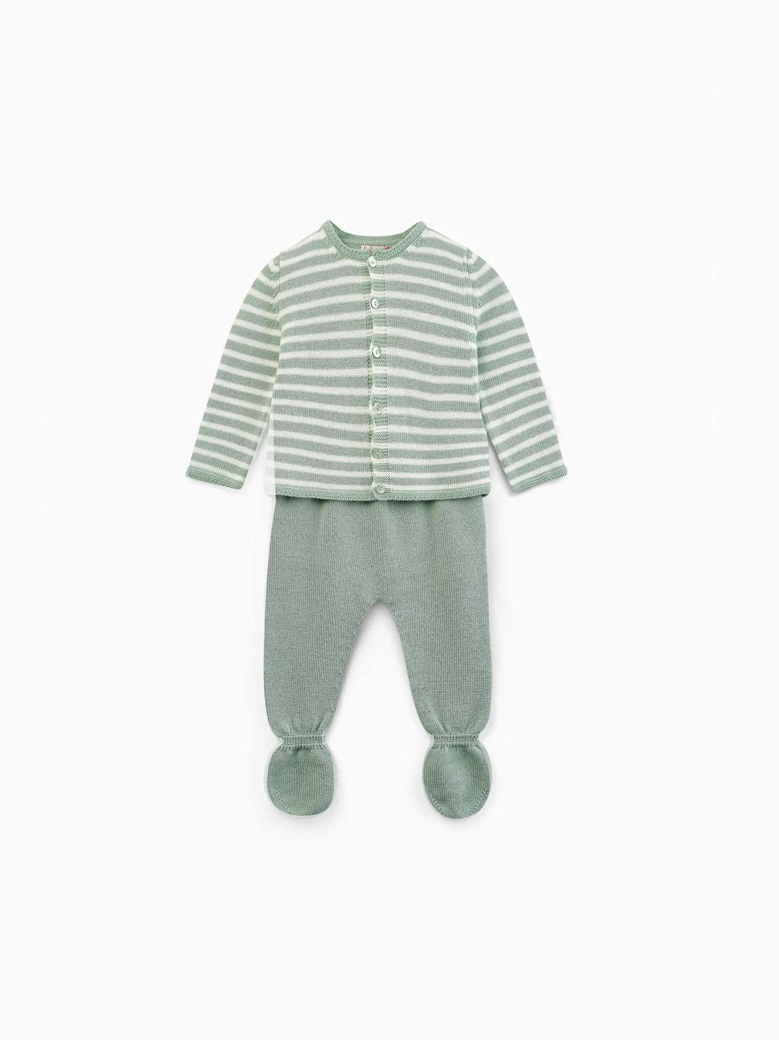Sage Green Pinto Merino Set | La Coqueta (US)