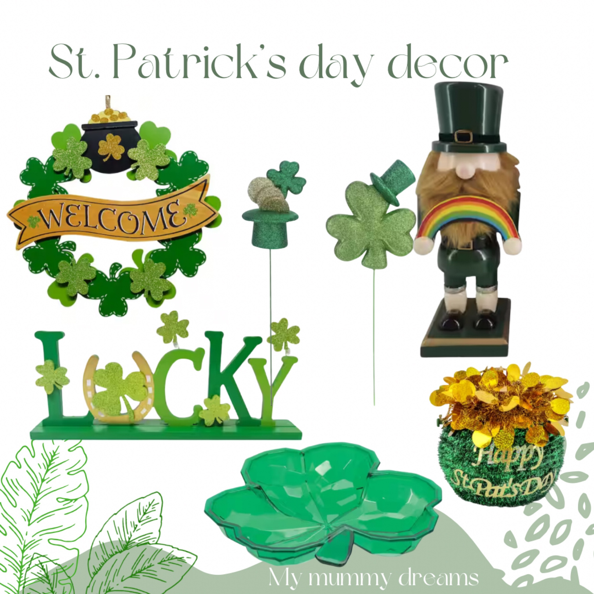 St Patrick’s day decor. Seasonal decor. 

#LTKfindsunder50 #LTKhome #LTKSeasonal