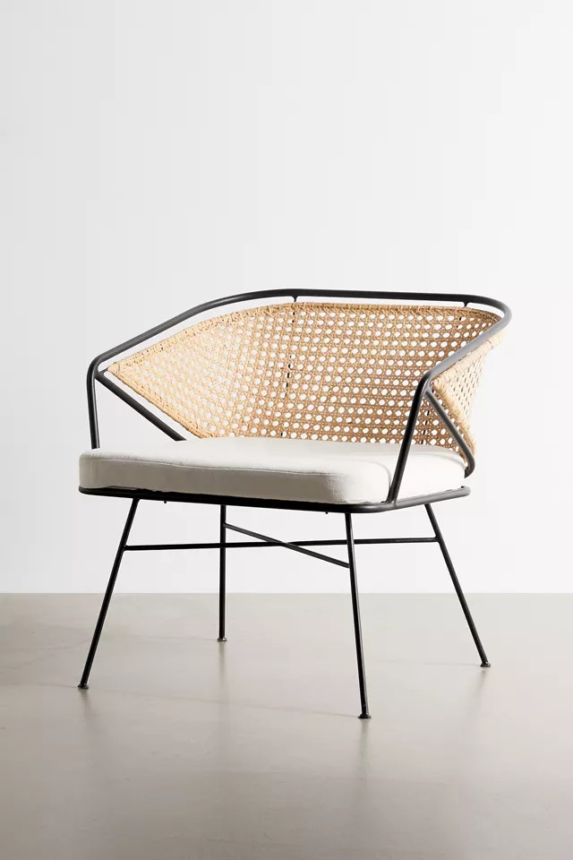 Carole Rattan And Metal Chair | Urban Outfitters (US and RoW)