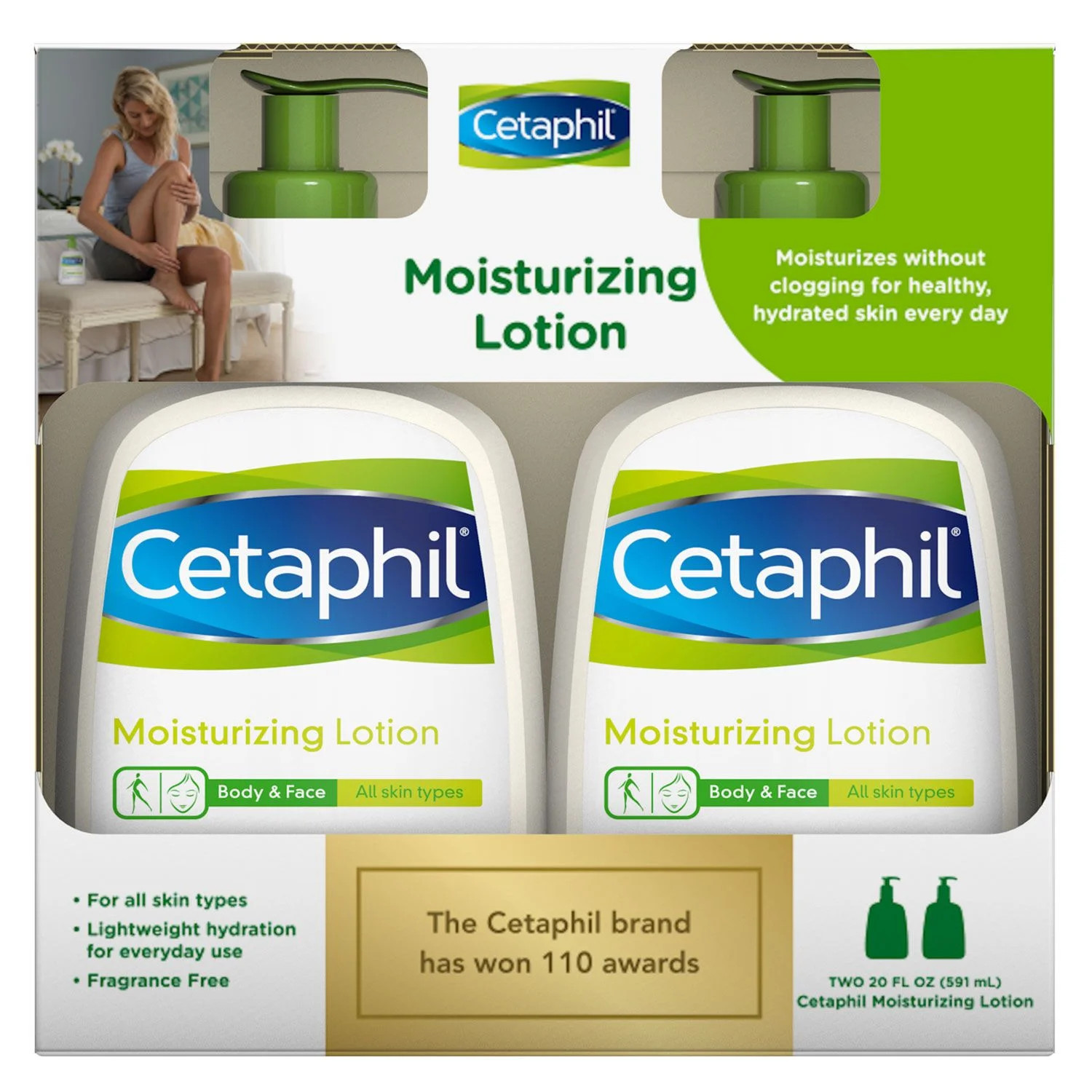 Cetaphil Moisturizing Lotion (20 fl. oz., 2 pk.) - Walmart.com | Walmart (US)
