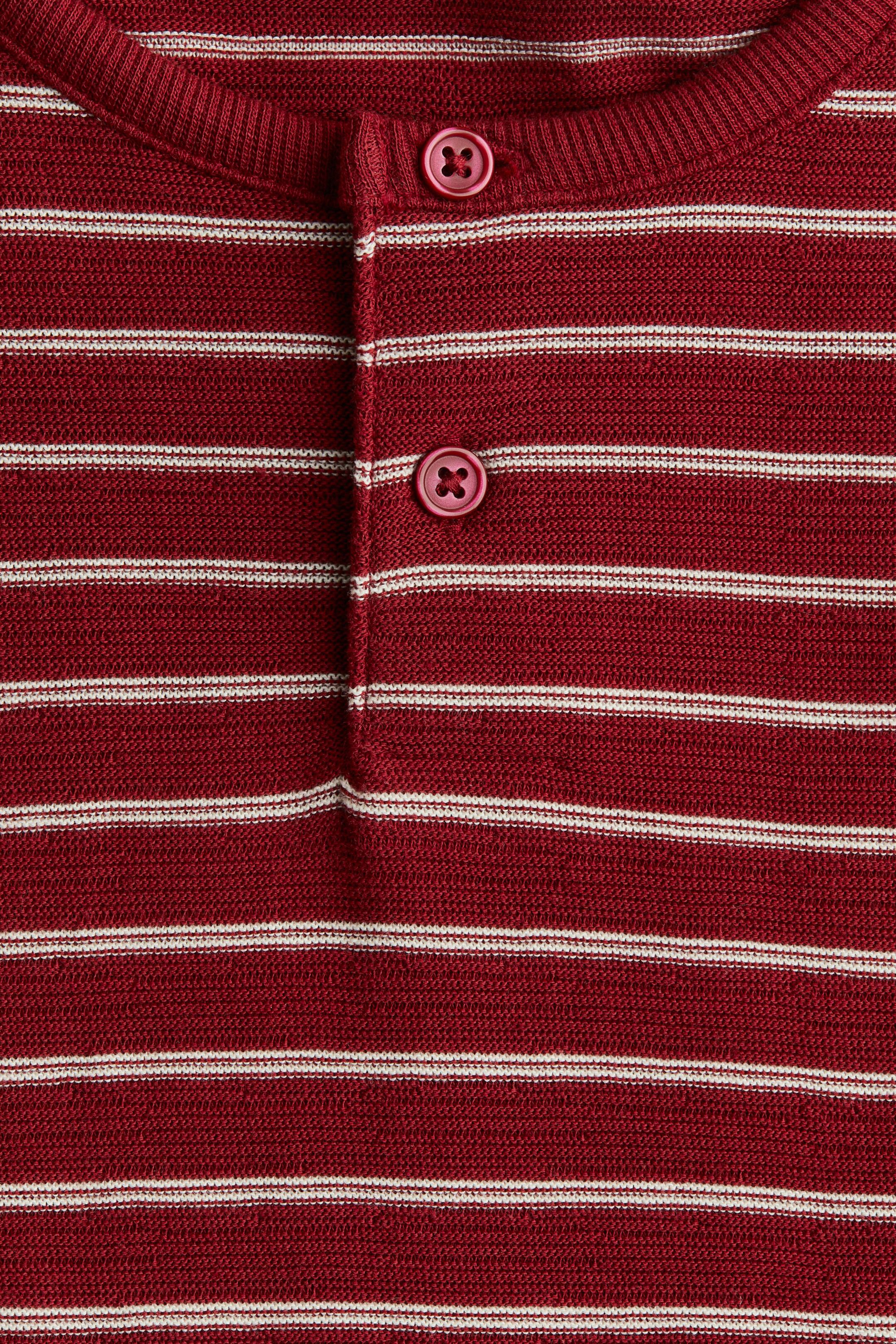 Henley Shirt - Red/striped - Kids | H&M US | H&M (US + CA)