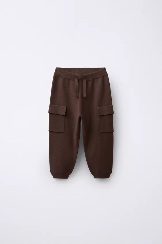 KNIT CARGO JOGGER PANTS | Zara US