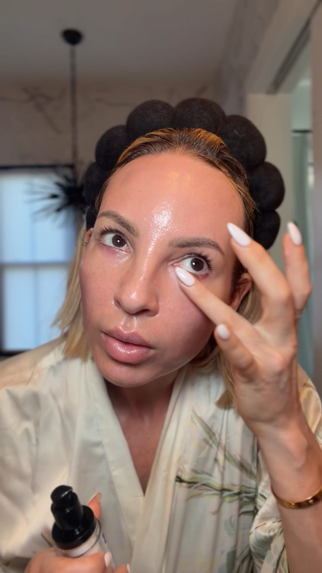 I’m obsessed with this eye cream. I originally found OneSkin through a podcast. It was a Dave Asprey biohacking podcast, and I bought their products so fast after hearing the science behind it. ￼ it’s like no other product on the market. Also, I really really love this PDRN spray and if your face is ever swollen, you need to use this wand. It actually works. ￼

#LTKOver40 #LTKBeauty #LTKstorytime