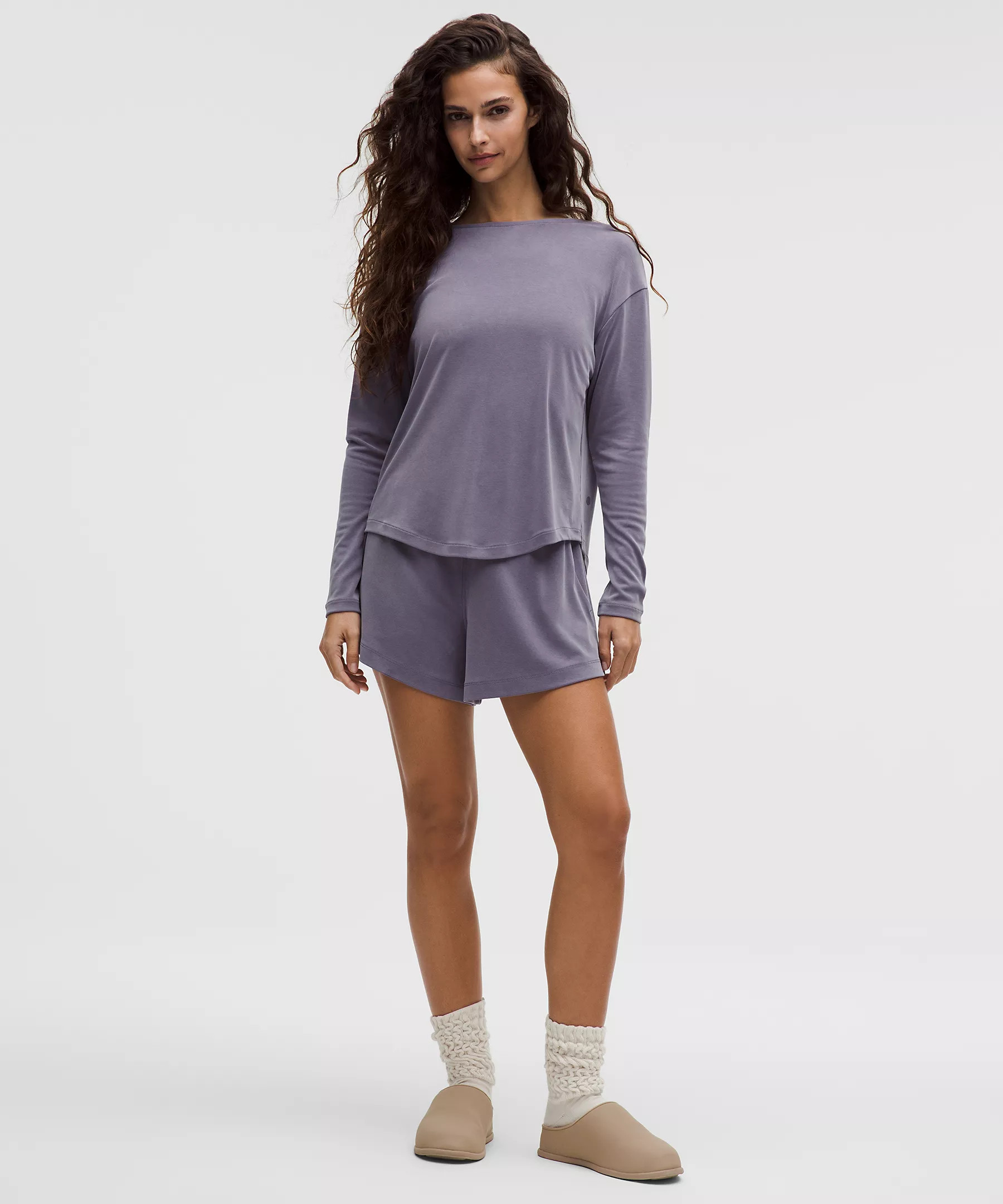 Drapey Softstreme Boatneck Long-Sleeve Shirt | Lululemon (US)
