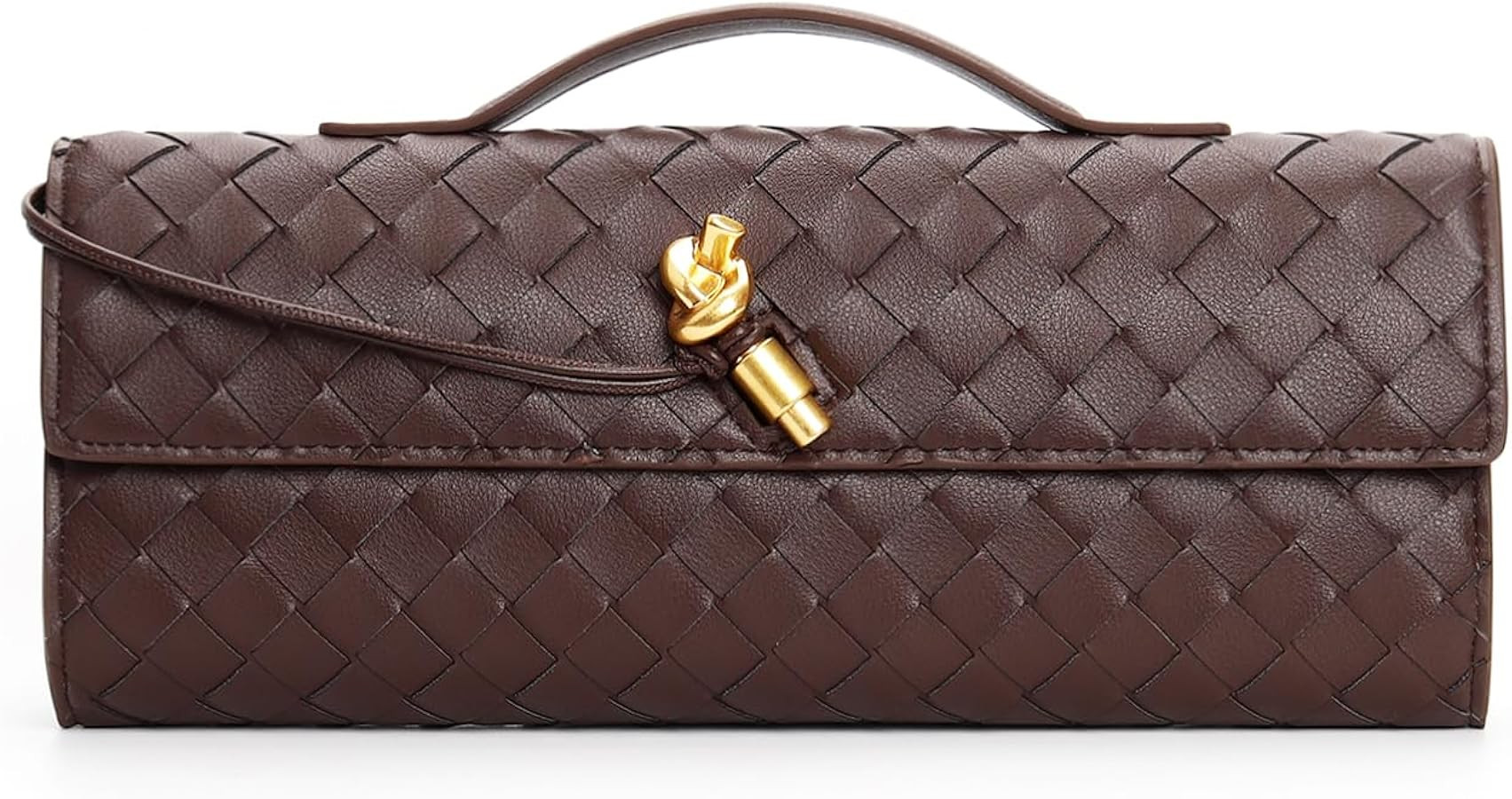 Evening Clutch Bag for Women with Detachable Chain Leather Handbags Shoulder Bag Crossbody Purse | Amazon (US)