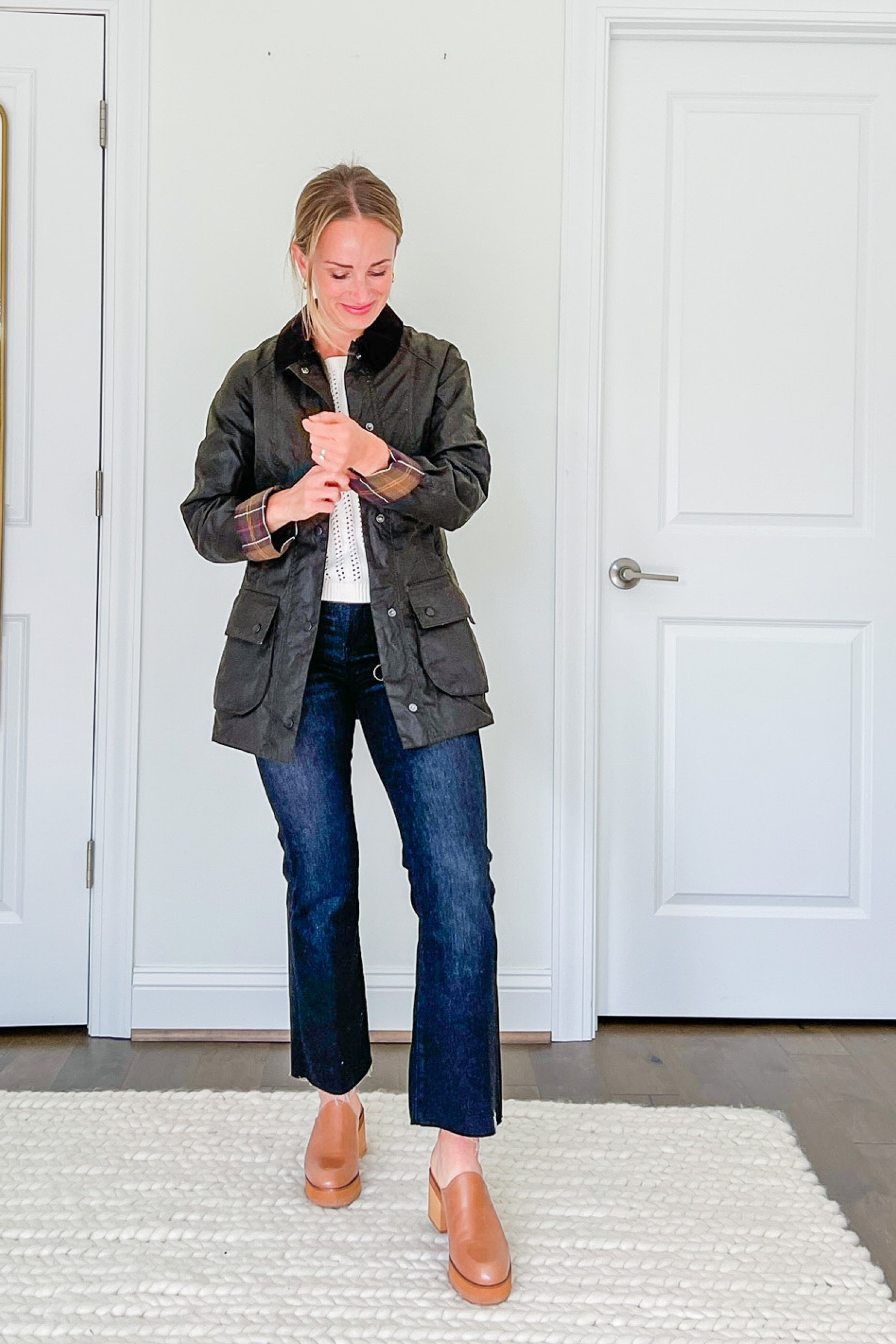 I’ve been eyeing this classic olive beadnell wax jacket from Barbour for way too long so I finally bought it! I love the tartan plaid lining, and I will plan to wear my jacket with the sleeves cuffed for the whole season.

#LTKeurope #LTKstyletip #LTKSeasonal