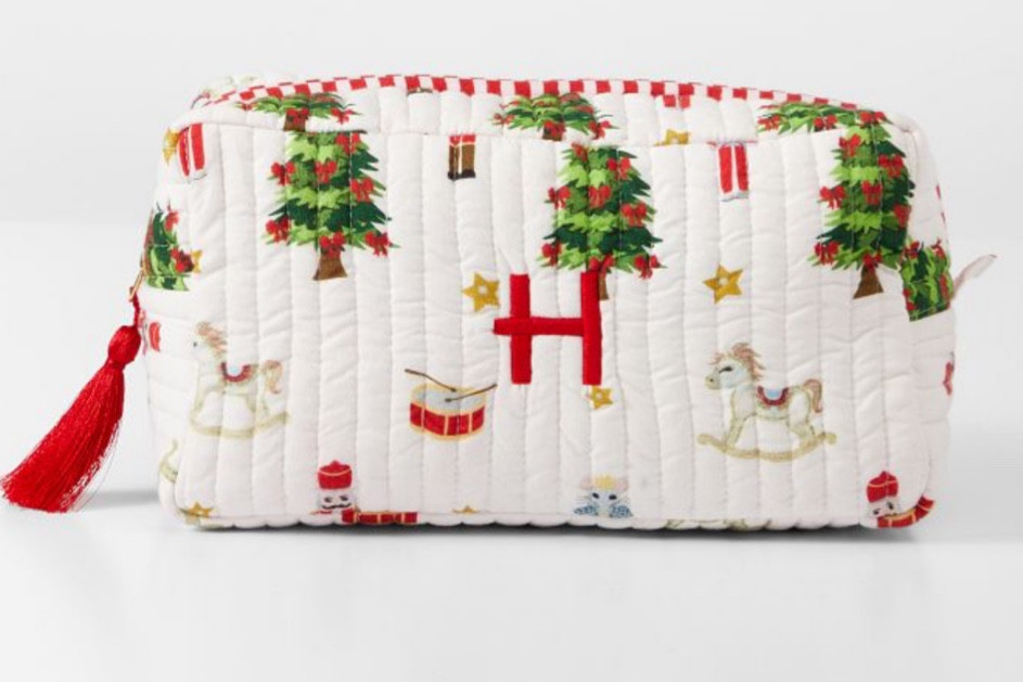 HOLIDAY QUILTED POUCH

Keep all your little one’s accessories and travel essentials organized and easy to access in this festive pouch. Perfect for keeping handy in the nursery, near the changing table, or in your diaper bag while on-the-go. Fit toiletries, toys, or little bits and bobs easily for extra storage while maximizing space. Featuring a soft quilted cotton and tassel, this pouch is the perfect little way to add some holiday spirit into your day

#LTKHoliday #LTKHome #LTKGiftGuide