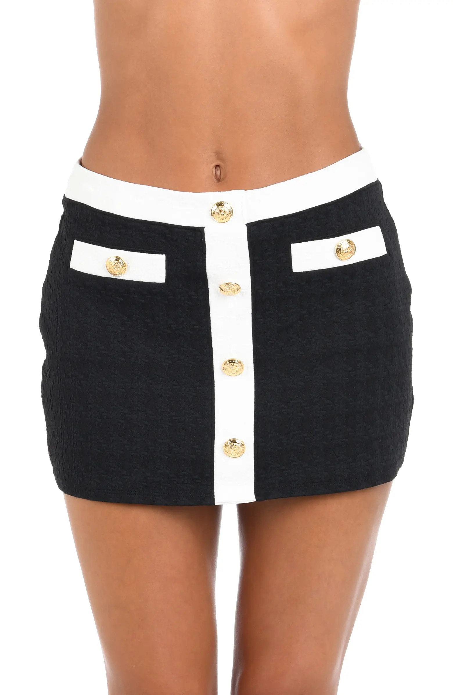 Coco Colorblock High Waist Cover-Up Skirt | Nordstrom