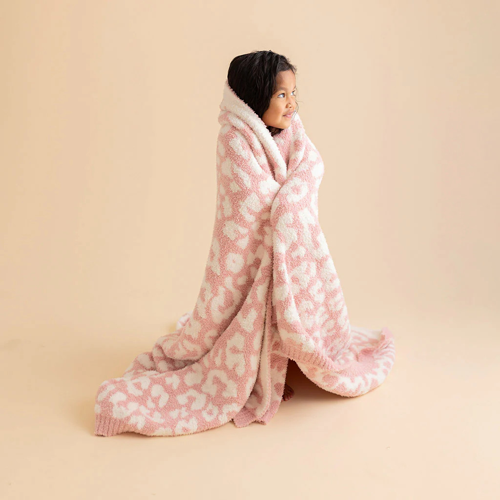 Leopard Pink Delaney Grand Cuddle Patoo\u00ae Blanket | Posh Peanut\u00ae | Posh Peanut