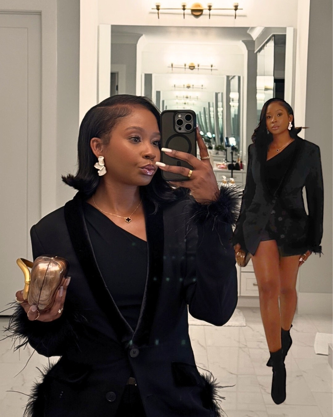 Date night OOTN -black & brown - this look make your legs look long 

#LTKPetite #LTKStyleTip #LTKU