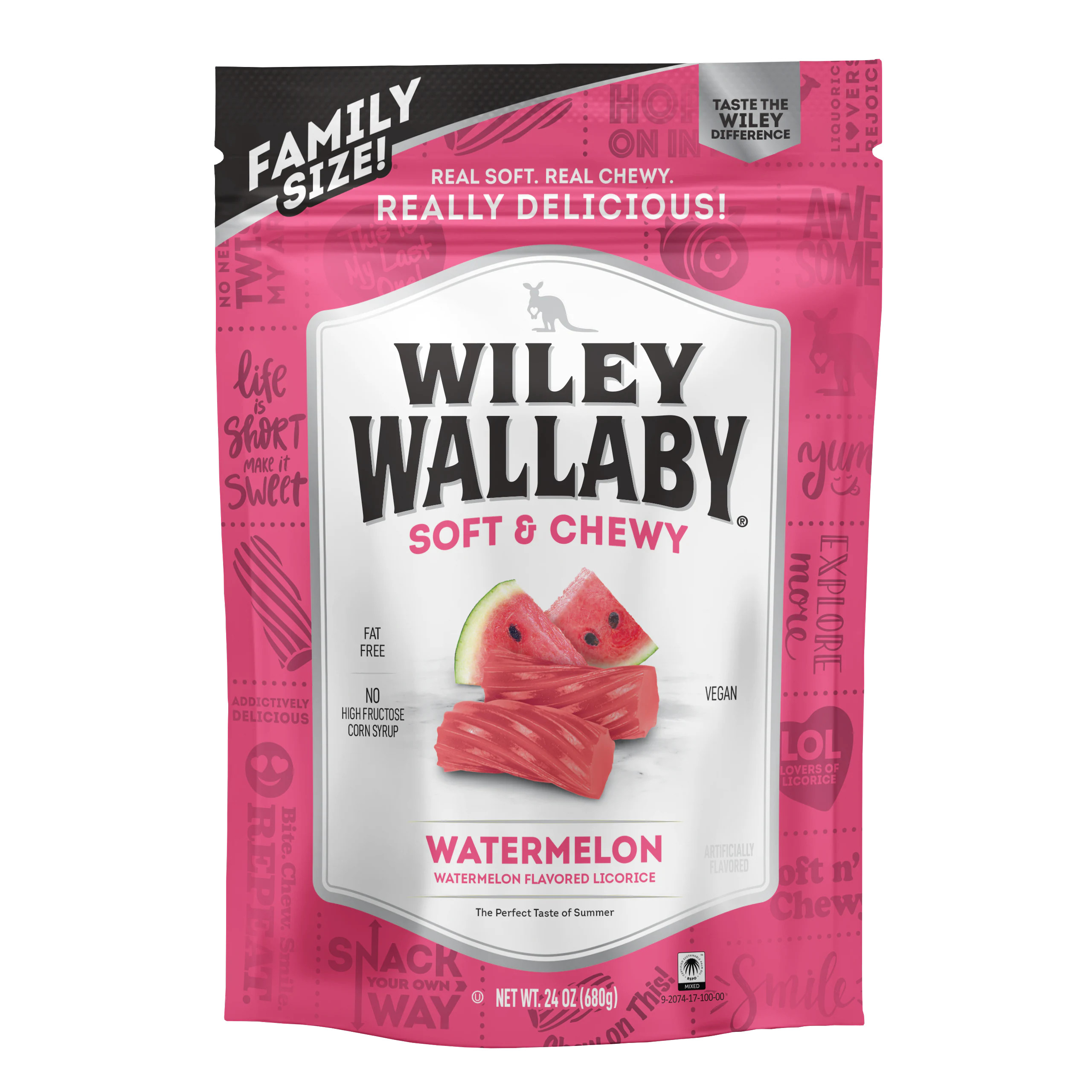 Wiley Wallaby Watermelon Soft Chewy Candy | KEC20166 | Lowe's