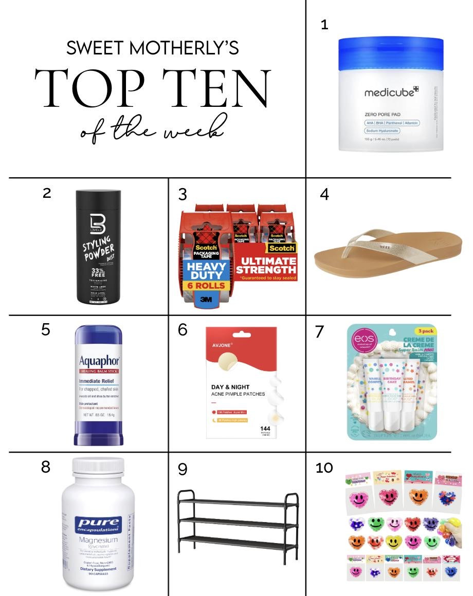Top 10 best-sellers of the week

best sellers
top-rated favorites
most-loved finds
customer favorites
trending must-haves
popular picks
viral best sellers
fan-favorite items

#LTKSeasonal #LTKSaleAlert