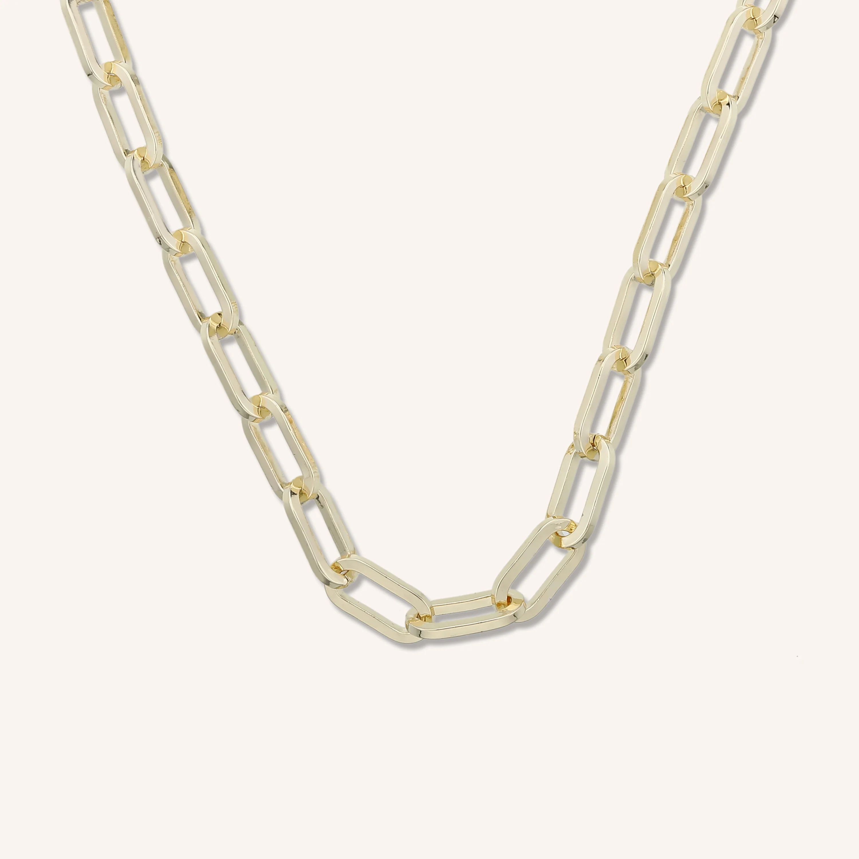 Paperclip Link Chain Necklace | Victoria Emerson