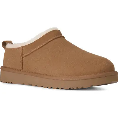 UGG(r) Classic Micro Genuine Shearling Slipper in Sand at Nordstrom, Size 7 | Nordstrom
