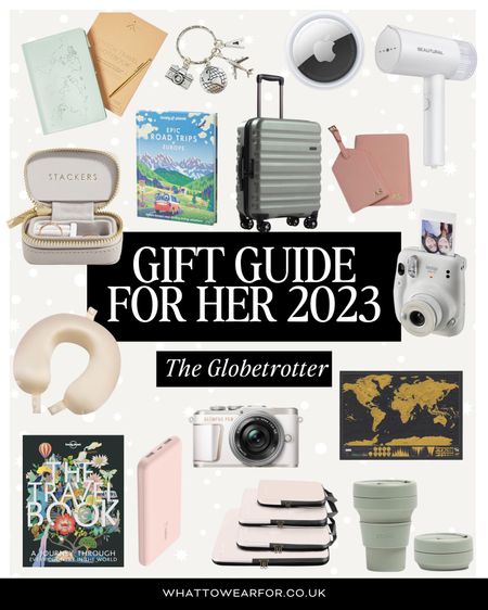 Gift Guide for Her 2023: The Globetrotter 

Travel gifts, Christmas presents, camera, books, steamer, suitcase, jewellery box, key ring, Black Friday sales 

#LTKtravel #LTKGiftGuide #LTKCyberWeek