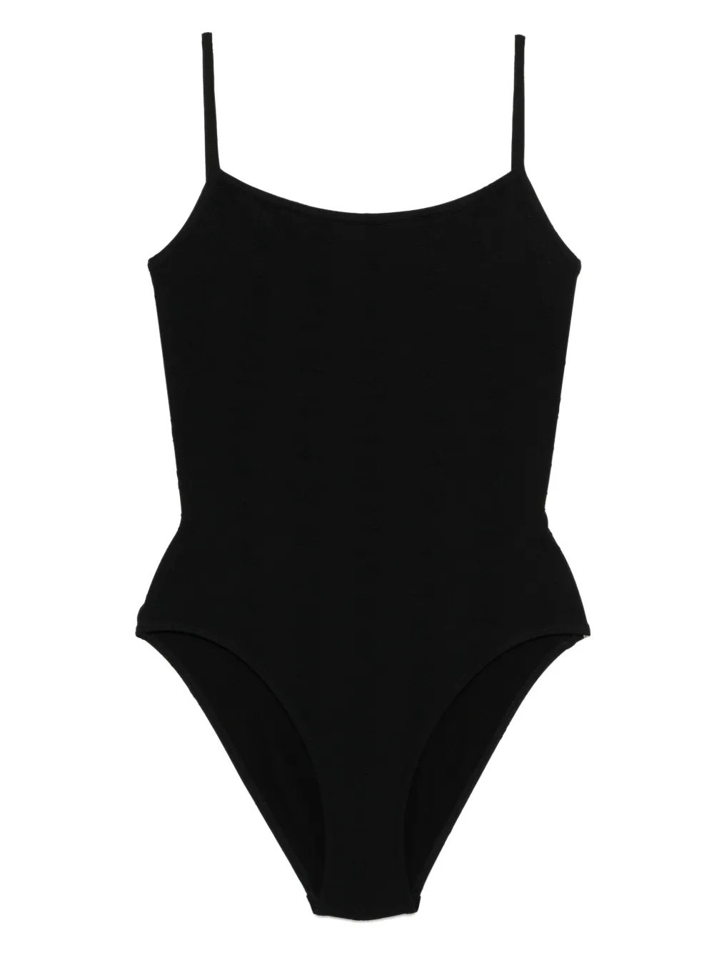 CHANEL Pre-Owned 1997 logo swimsuit - Black | Farfetch Global