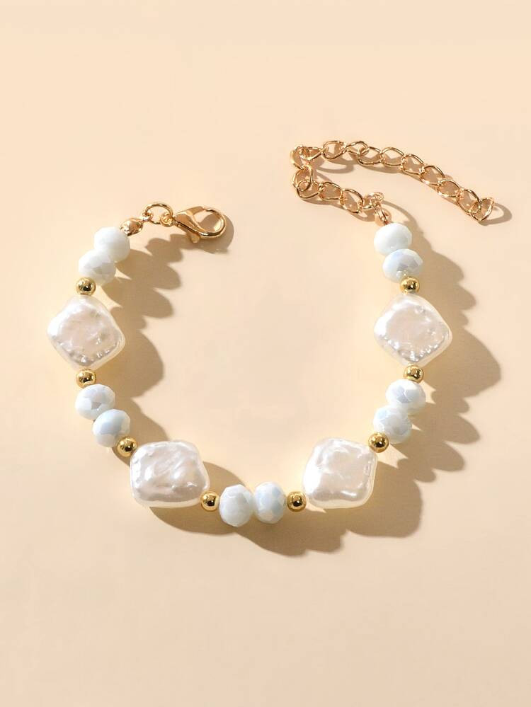 Faux Pearl Decor Bracelet | SHEIN