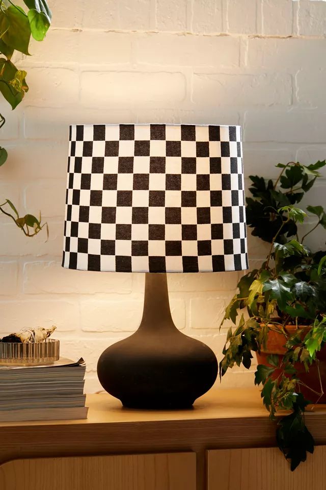 Checkered Lamp Shade | Urban Outfitters (US and RoW)