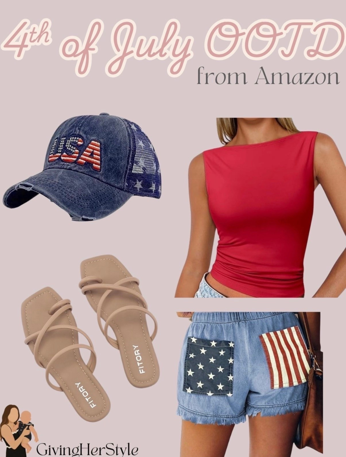 4th of July outfit ideas from Amazon prime 

4th of July, Fourth of July, USA, patriotic outfits, pool party, amazon fashion, amazon outfit idea, red white and blue, white shorts, graphic tshirt, travel, summer ootd

#LTKTravel #LTKootd #LTKSeasonal