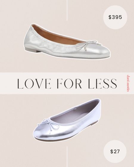 Love for less - major fall trend! Silver flats 🩶

#LTKshoecrush #LTKSeasonal #LTKworkwear