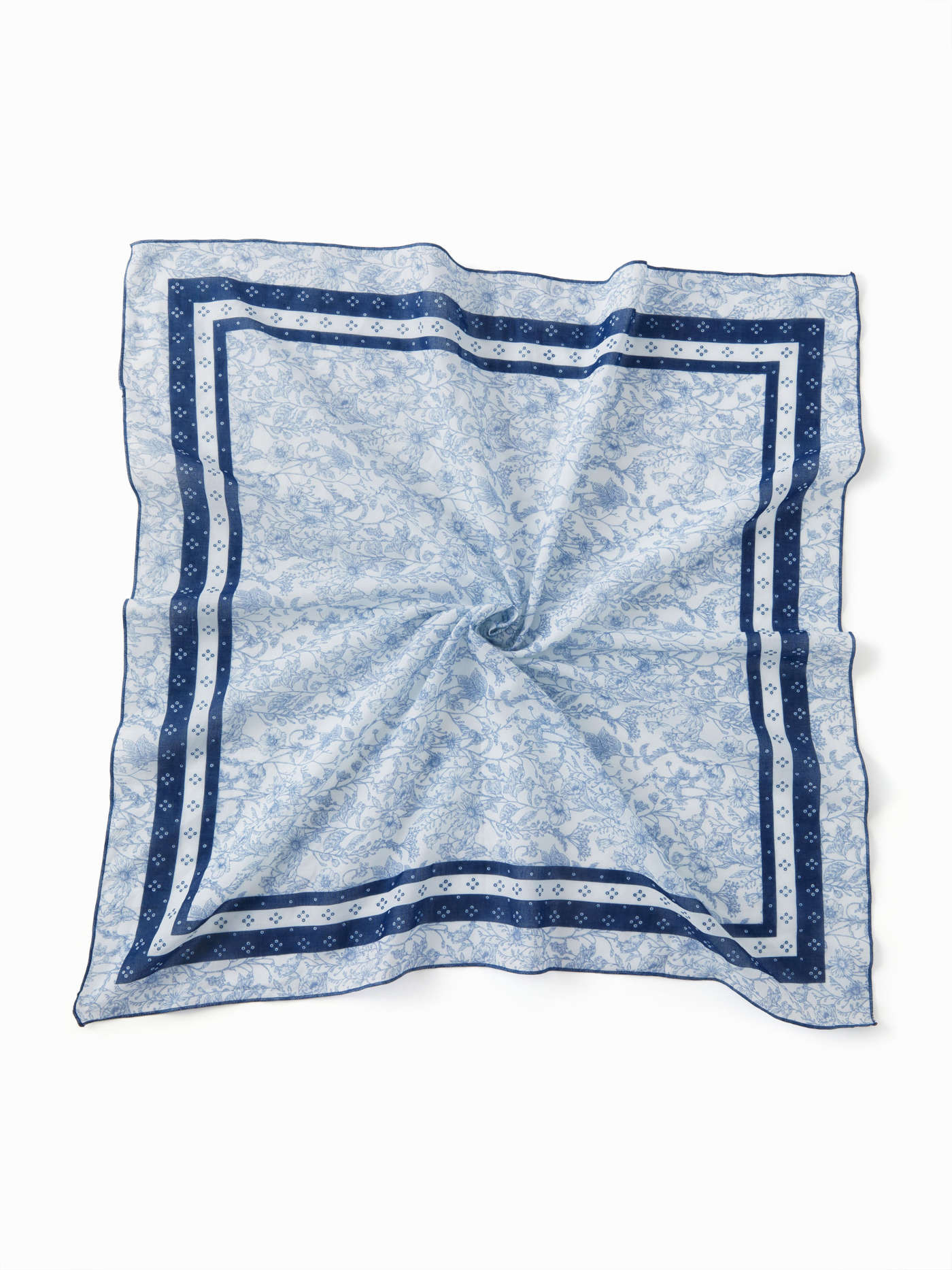 Cotton FLORAL SQUARE HEADSCARF For Daily Casual Date Picnic | Cider