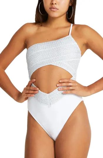 One-Shoulder Wrap One-Piece Swimsuit | Nordstrom