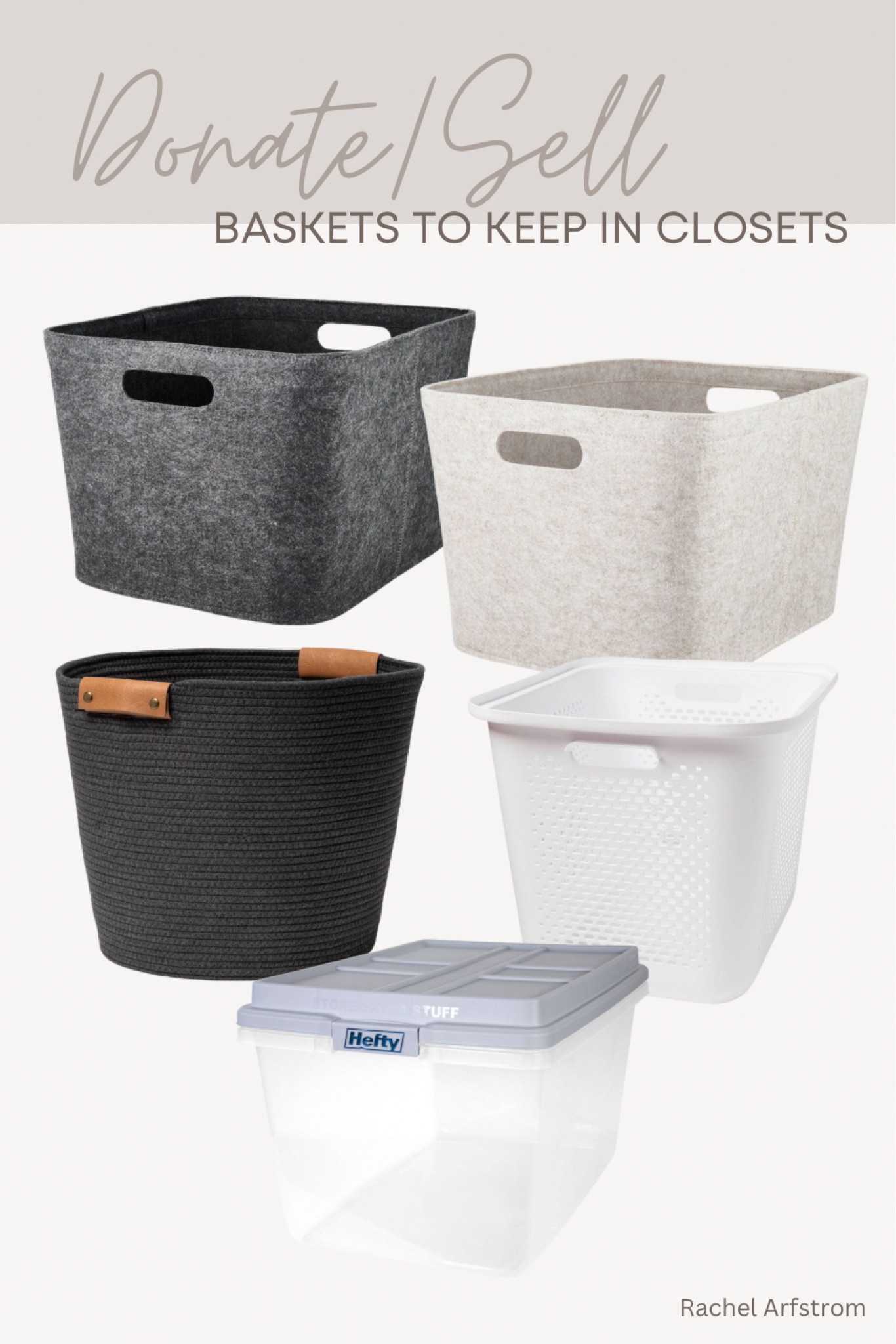 Keeping a donate/sell bin in your closet or kid’s closets is an easy way to keep up with decluttering clothes that no longer fit or that don’t get worn often! As soon as it’s full, take it to donate!

#LTKhome #LTKfindsunder50