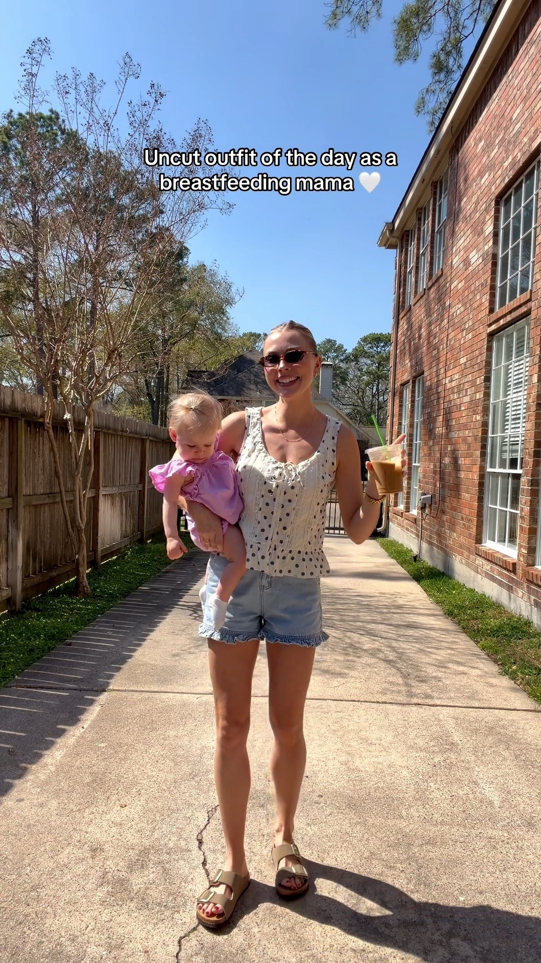 Spring mom outfit! Top in size S, shorts in size 2. 

#LTKdayinmylife #LTKootd #LTKmomlife