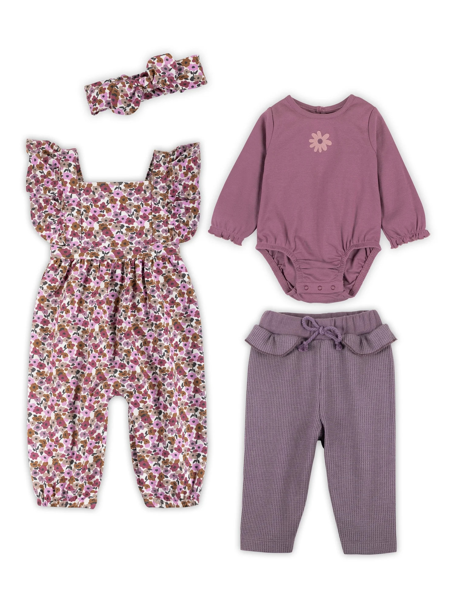 Little Star Organic Baby Girl 4 Pc Gift Set, Size 0/3M - 18 Months | Walmart (US)