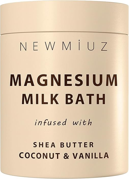 Creamy Magnesium Milk Bath Soak Powder Moisturize Soften Skin Coconut Vanilla Shea Butter Luxury ... | Amazon (US)