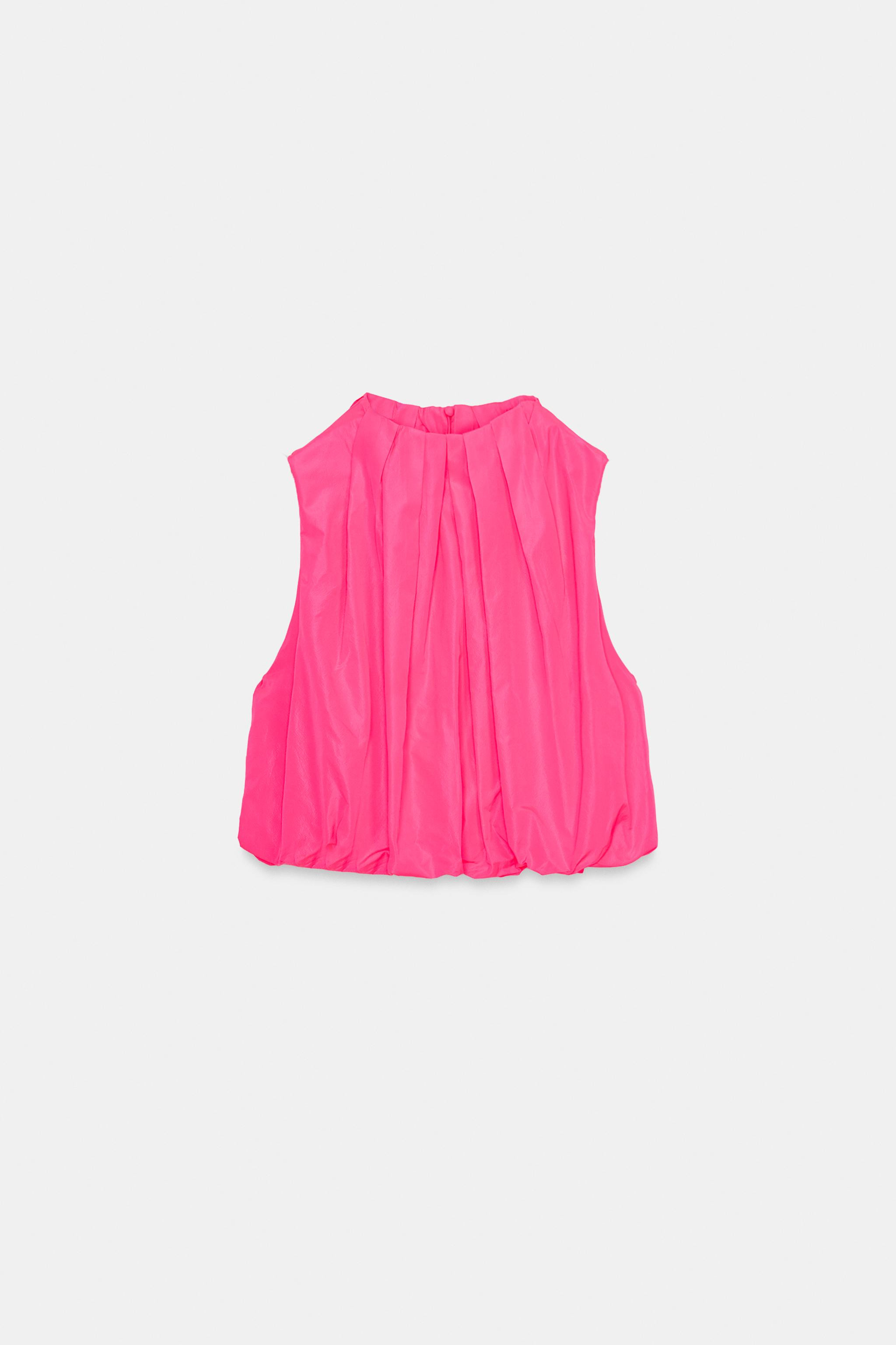TAFFETA BALLOON TOP | Zara US