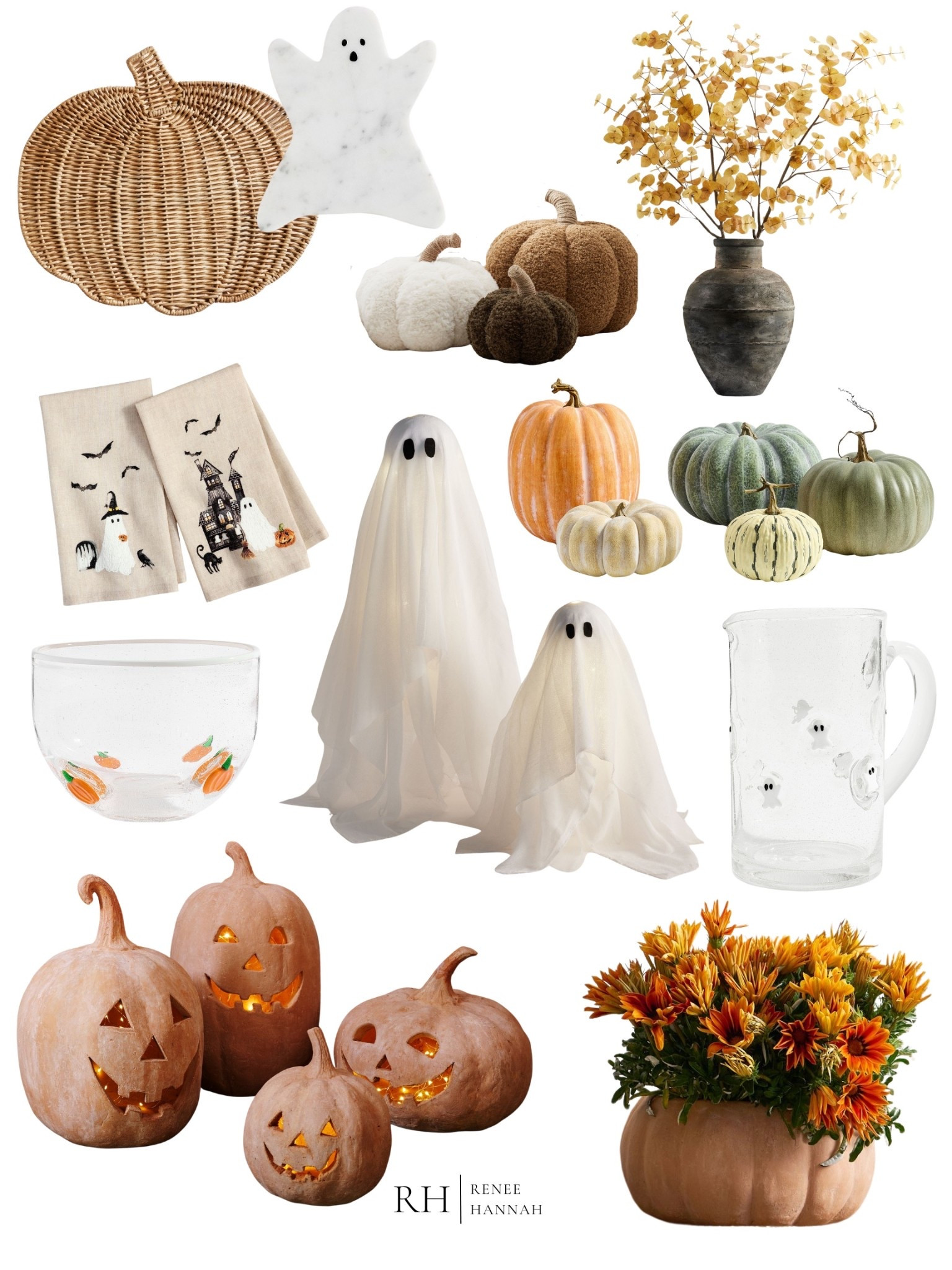 Cozy up your space with plush pumpkins, glowing jack-o’-lanterns, and playful ghost accents from Pottery Barn’s early Halloween lookbook. Perfect for a soft, welcoming take on fall and Halloween decor.

#LTKSeasonal #LTKHome