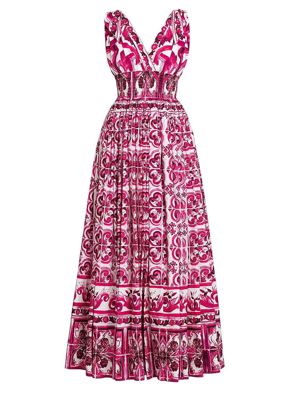 Maiolica Print Poplin Maxi Dress | Saks Fifth Avenue