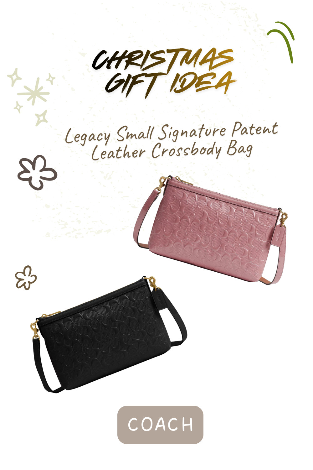 Coach Legacy Small Signature Patent Leather Crossbody Bag ✨ 30% OFF | Macys $20 Star Money per $100 

Compact yet functional, it holds your essentials with a secure zip closure and a comfortable crossbody strap for hands-free styling. The glossy finish makes it a beautiful choice for holiday events, winter outings, or gifting season — a small luxury that instantly stands out.

🎁 Perfect Christmas Gift Idea — chic, wearable, and guaranteed to make someone smile. 

 #LTKstyletip #LTKbag #LTKgiftguide