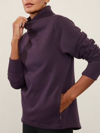Cozy Karma Twist Neck Sweatshirt | Athleta