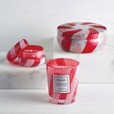 Voluspa Crushed Candy Cane Candle Collection | Frontgate