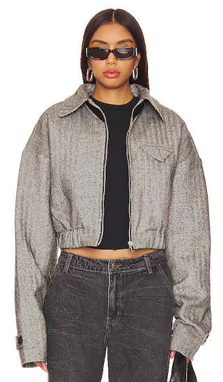 Claude Tweed Jacket in Ash Tweed | Revolve Clothing (Global)