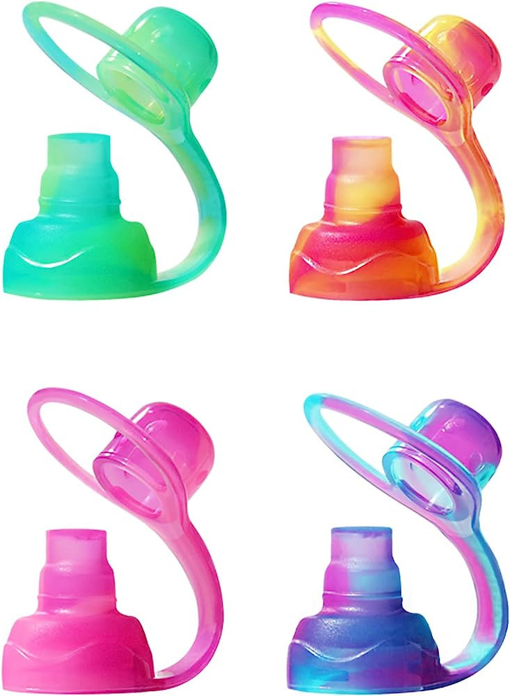 ChooMee SoftSip Food Pouch Tops | 4 CT | Swirl Colors | Amazon (US)