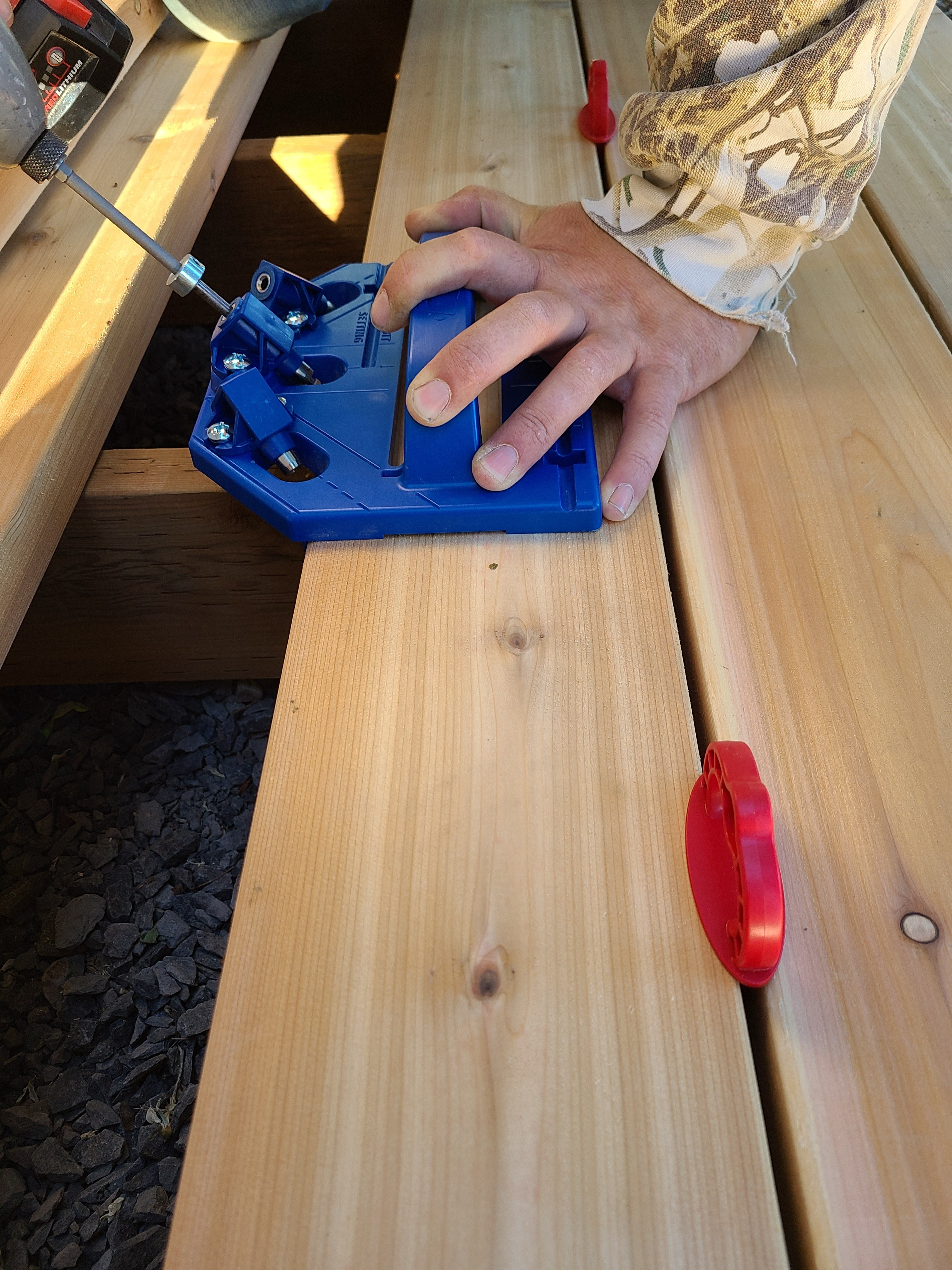 This deck jig makes installing concealed screws on a wood deck easy! #deck #diy 

 #LTKHome