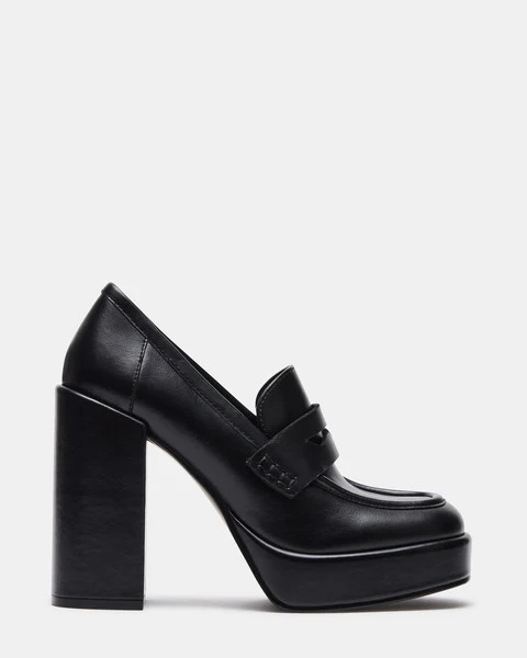 ASHE BLACK LEATHER | Steve Madden (US)