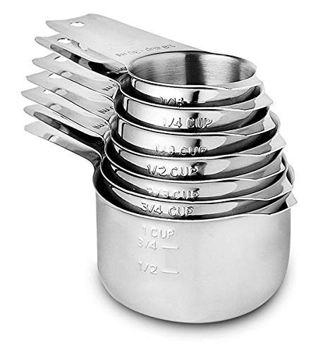 Measuring Cups Stainless Steel 7 Piece Stackable Set for Dry or Liquid Ingredients Measurement - Kitchen Gadgets & Utensils Metal Measuring Cups Best for Cooking & Baking | Amazon (US)