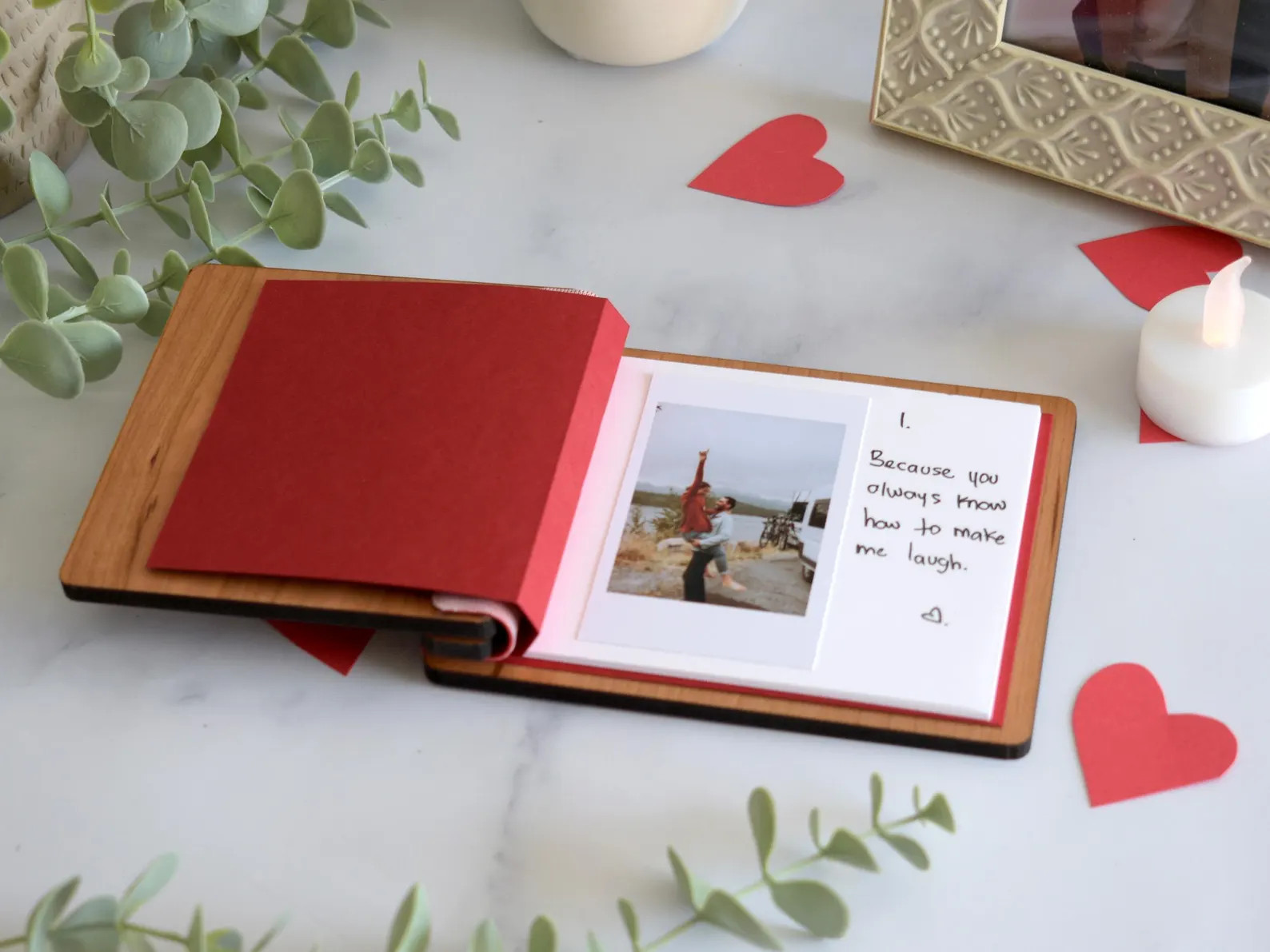 Scrapbook Valentines Gift for Him, Personalized Photo Album Anniversary Gift for Her, Couples Gif... | Etsy (US)