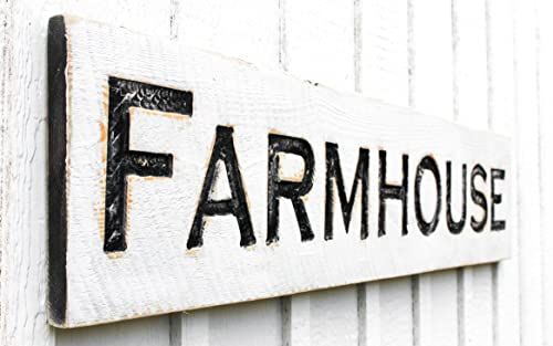Amazon.com: Americana Signs Large Farmhouse Sign 48x10 Carved Horizontal-Cypress Lumber Rustic Wo... | Amazon (US)