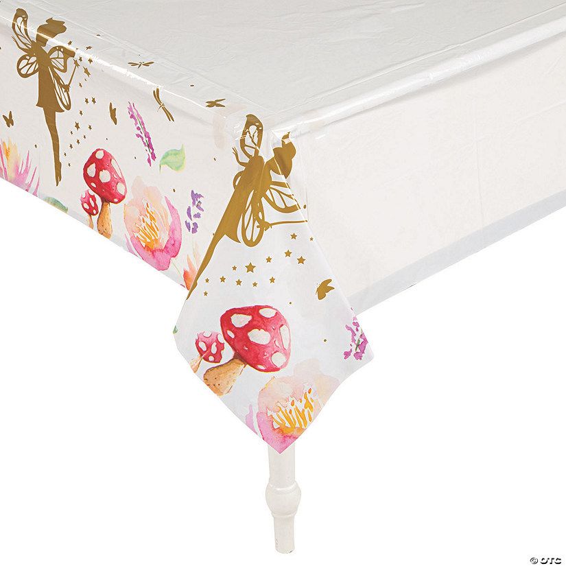 54" x 108" Fairy Plastic Tablecloth | Oriental Trading Company