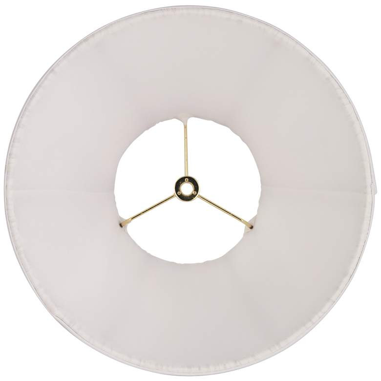 Springcrest Spencer White Loose Pleated Empire Shade 6x12x9x9.5 (Spider) | Lamps Plus