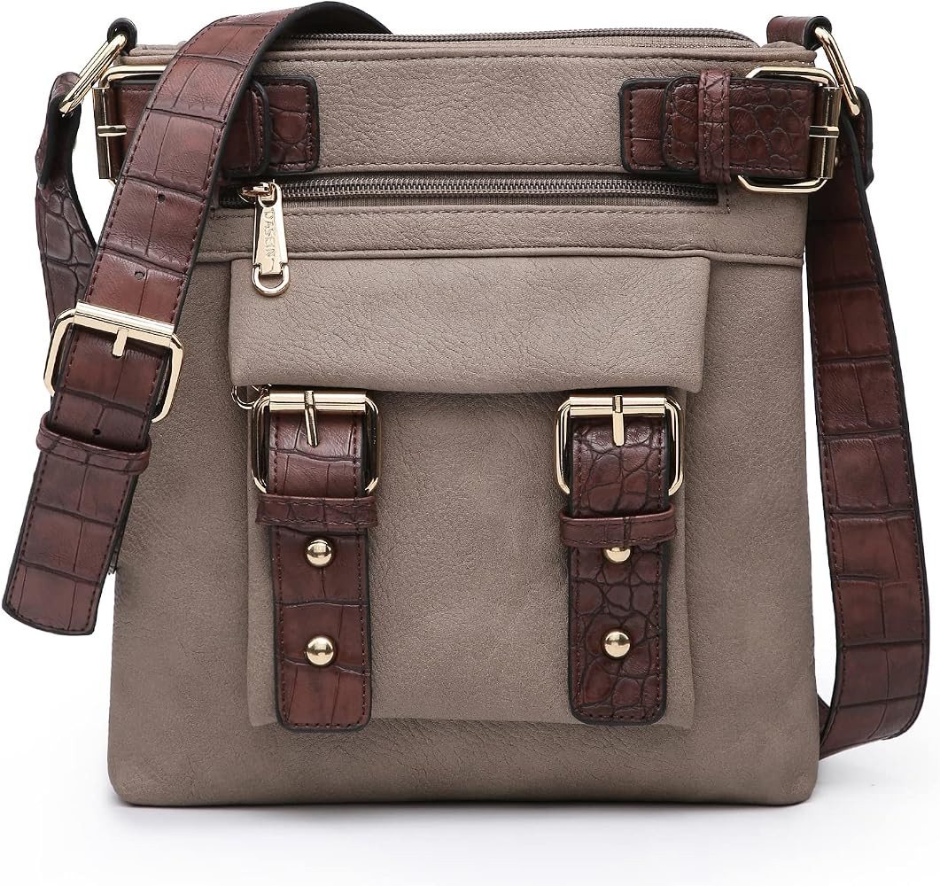 Dasein Women Lightweight Crossbody Bags Soft Vegan Leather Messenger Bag Shoulder Bag Travel Purs... | Amazon (US)