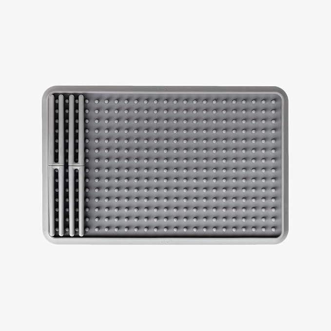 ezpz Drying Rack (Gray) - 100% Silicone + Suctions in Place + Adjustable Pegs - Dishwasher Safe -... | Amazon (US)