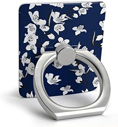 Casely Phone Ring | Navy Cherry Blossom Floral Phone Ring | 360 Degree Complete Swivel, Strong Ad... | Amazon (US)