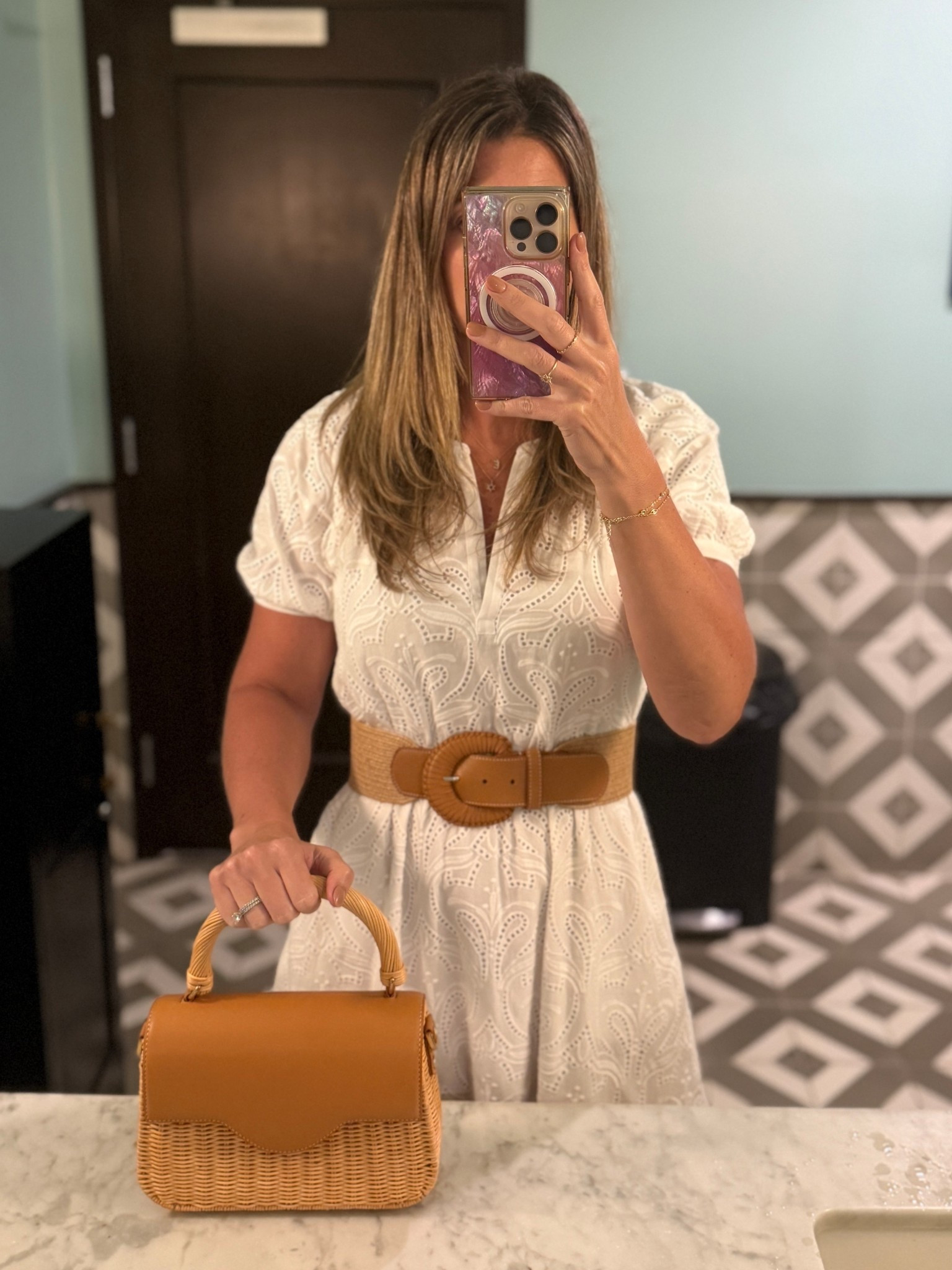 When the warm weather is here to stay it’s time to bust out the white eyelet dress and wicker / raffia accessories. My look is from last year but sharing several similar options. 

#LTKootd #LTKOver40 #LTKWorkwear